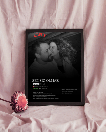 Kişiye Özel Loveflix Temalı Tablo