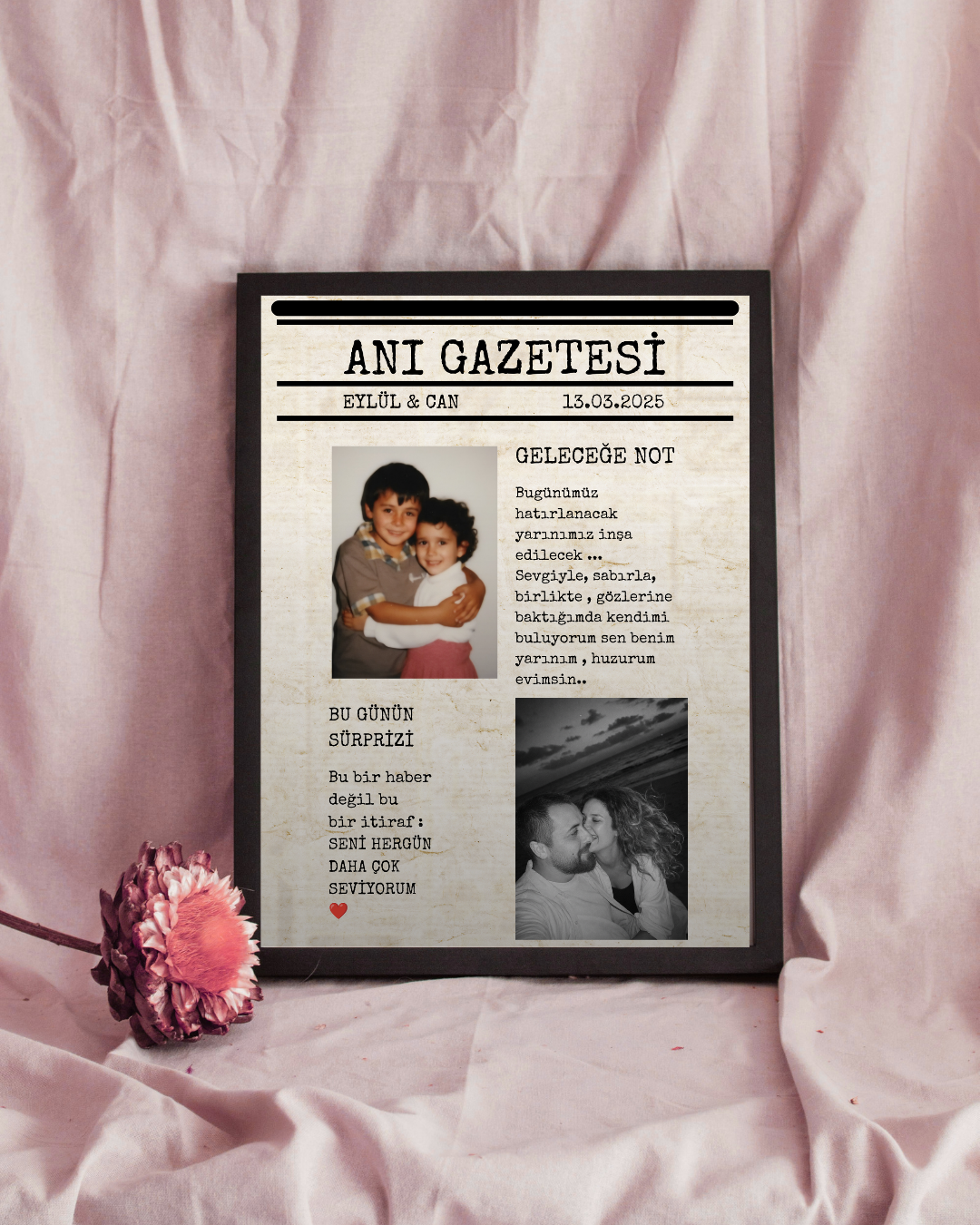 Kişiye Özel Anı Gazetesi