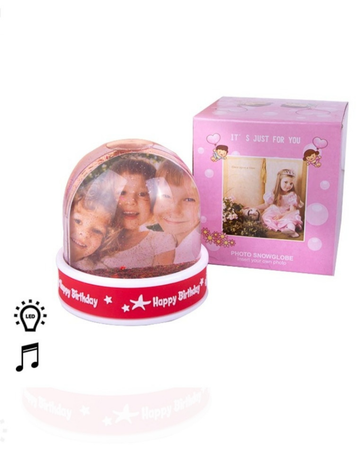 Kişiye Özel Portreli Doğum Günü Kar Küresi