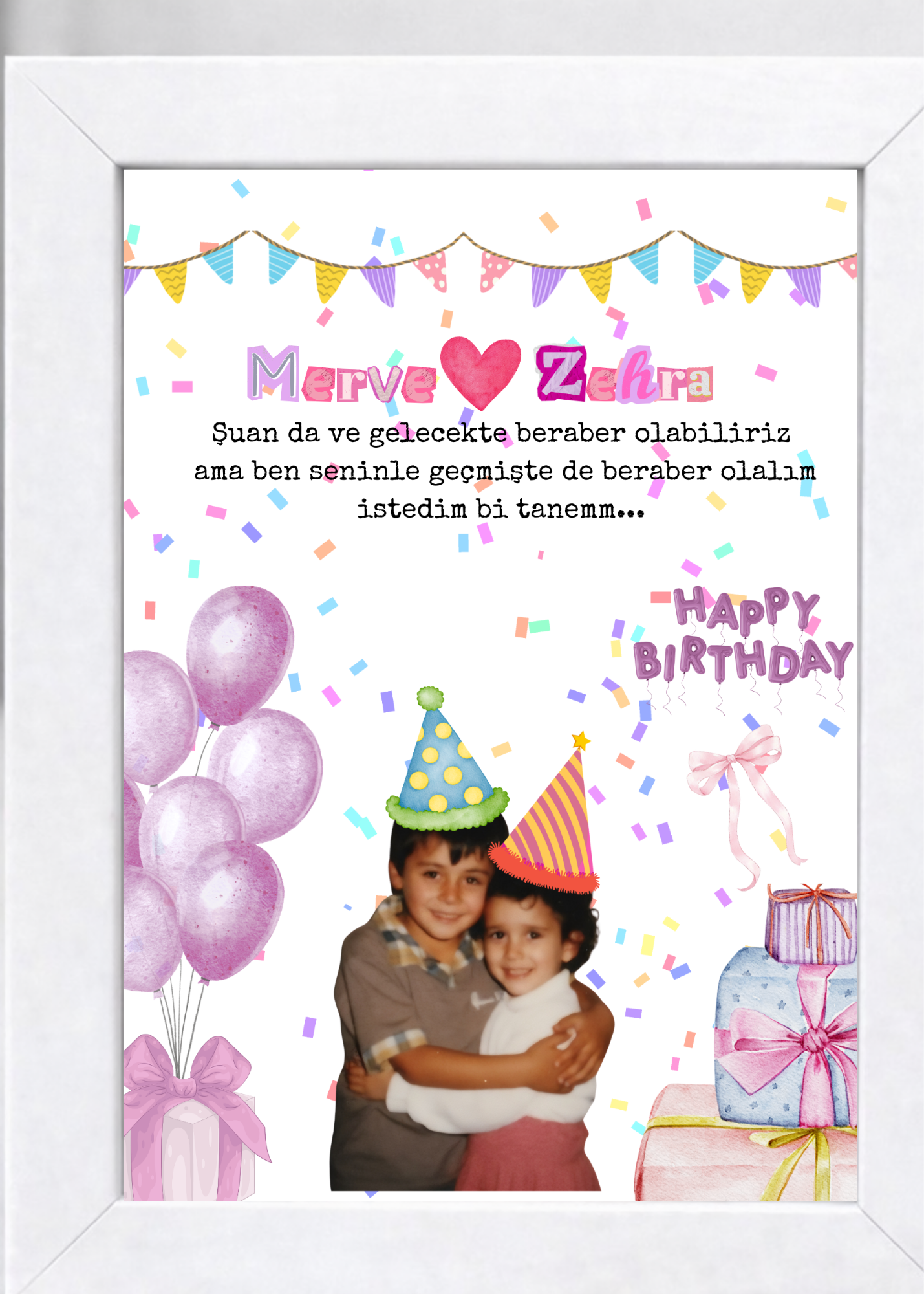 Kişiye Özel Doğum Günü Anı Tablosu-2