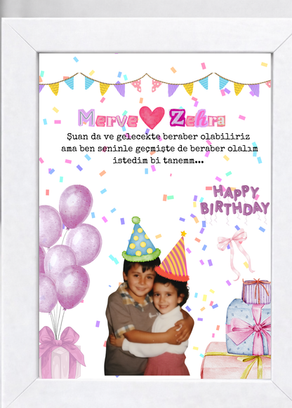 Kişiye Özel Doğum Günü Anı Tablosu-2