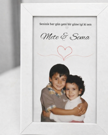 Kişiye Özel İsimli Anı Tablosu