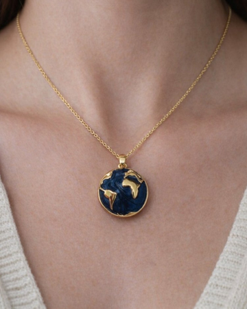 Kişiye Özel Dünya Kolye